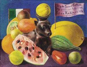 Natura morta (Sole di Samuel Fastlicht) Anno: 1951 Tecnica: olio su masonite Dim SC: 28.6 x 35.9 cm Dim CC: 53 x 61 x 3.5 cm Prestatore: Galeria Arvil – USA CREDITI: © Banco de México Diego Rivera Frida Kahlo Museums Trust, México, D.F. by SIAE 2018
