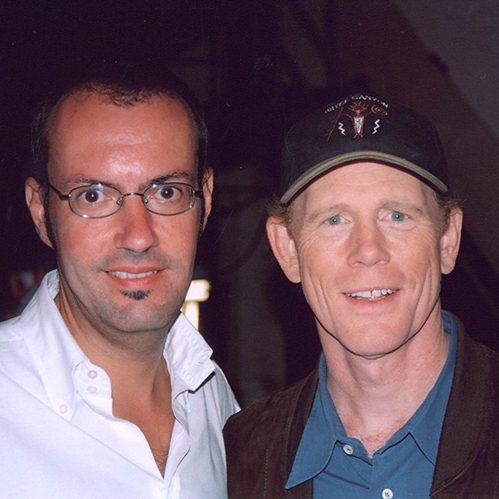 Giuseppe Ganelli con Ron Howard