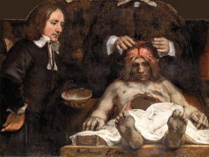 Lezione di anatomia del Dottor Deyman, Rembrandt - altaHarmensz.van Rijn 1656, Amsterdam Museum