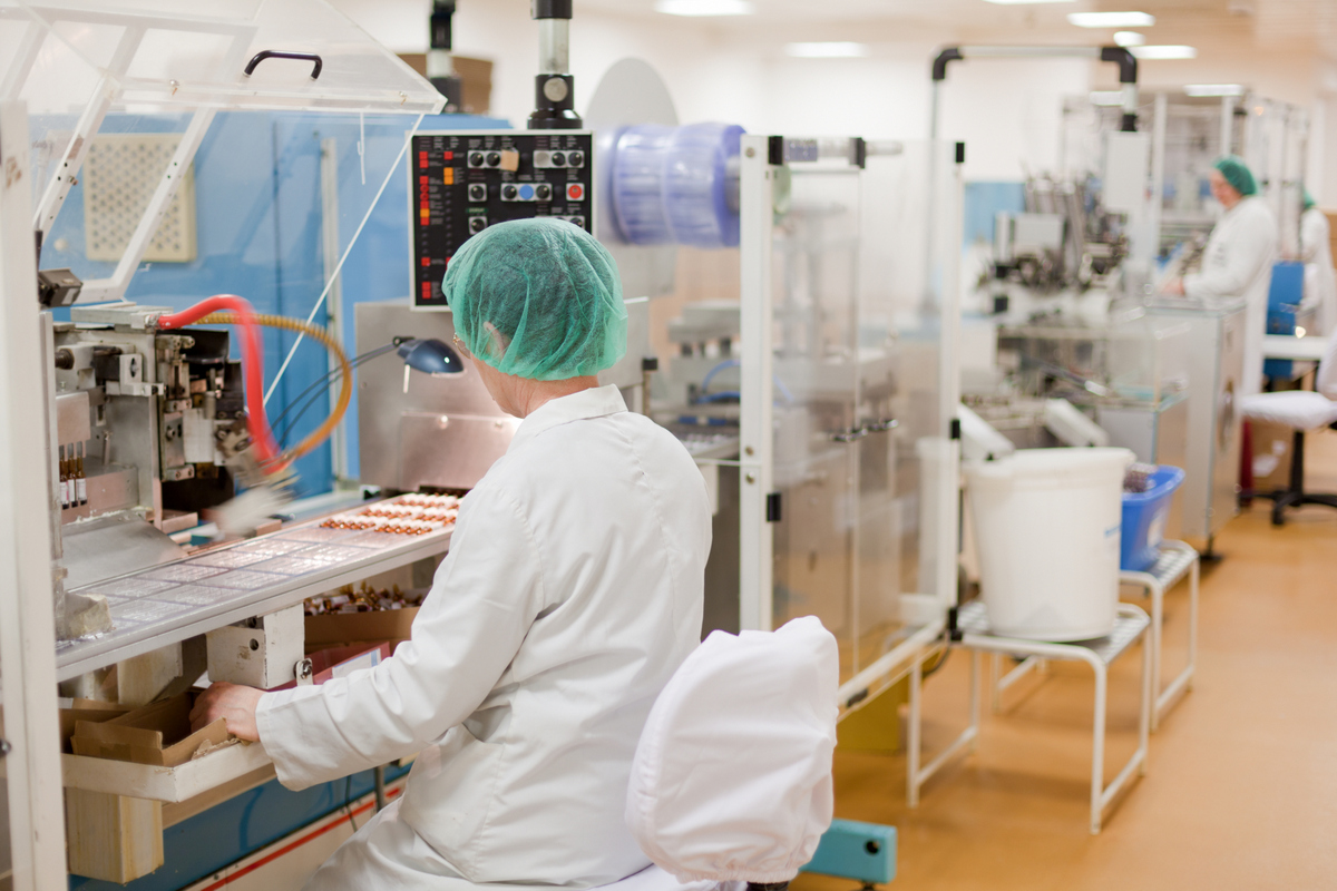 Women working at the pharmaceutical factory. Shallow DOF. See more images and video from this series.